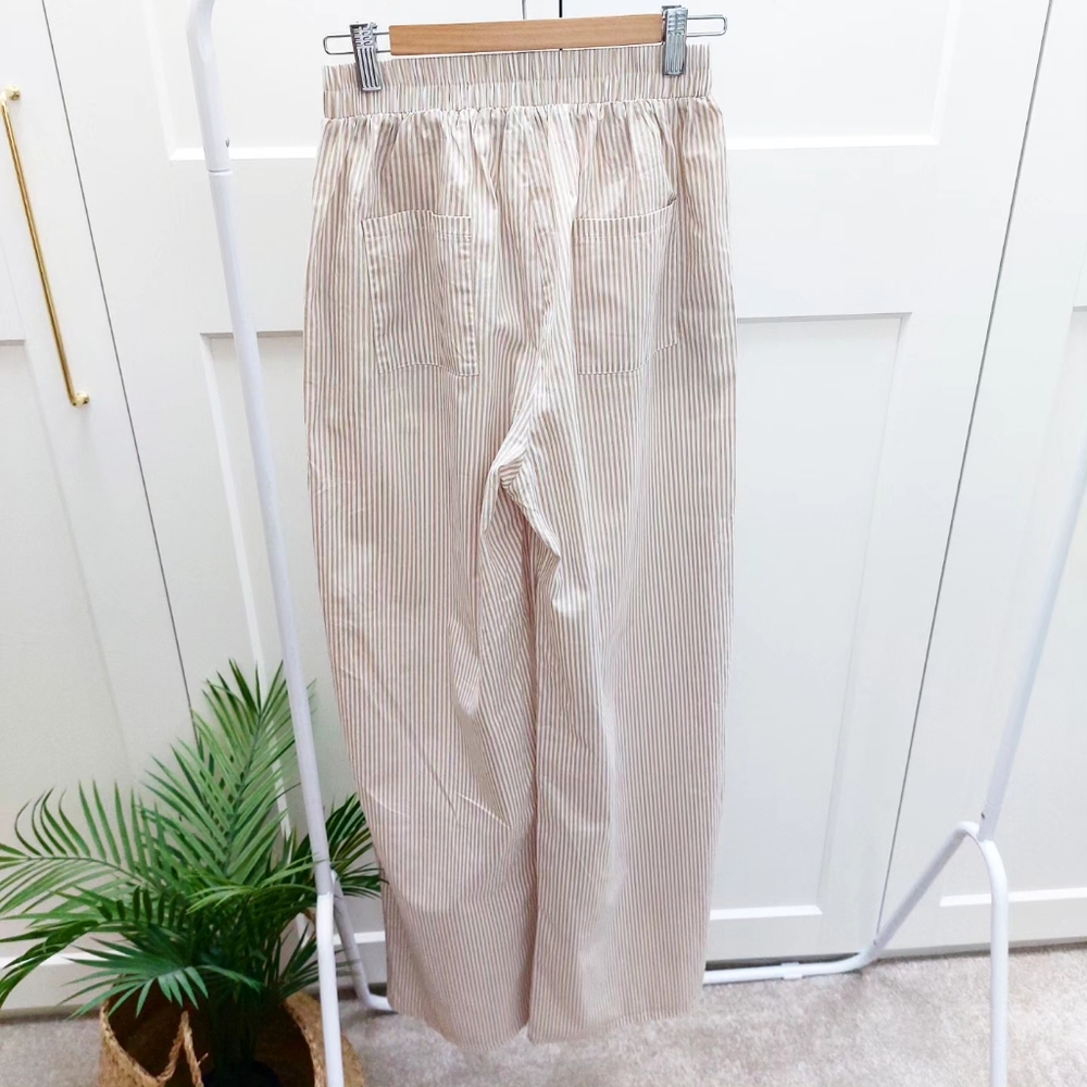 PrettyLittleThing pin striped wide leg trousers size 8 BNWT - Picture 6 of 9